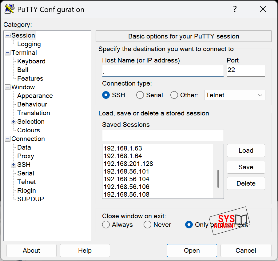 PuTTY 0.83 (64bit)