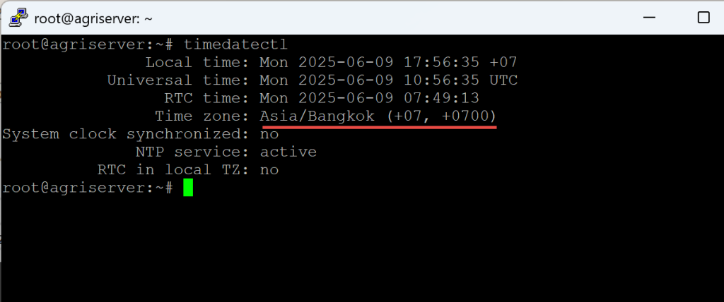 การตั้งค่าเวลาท้องถิ่นบน Ubuntu Server