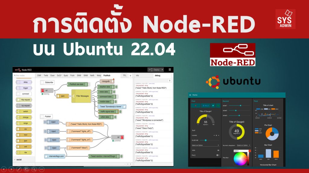 การติดตั้ง Node-RED บน Ubuntu 22.04