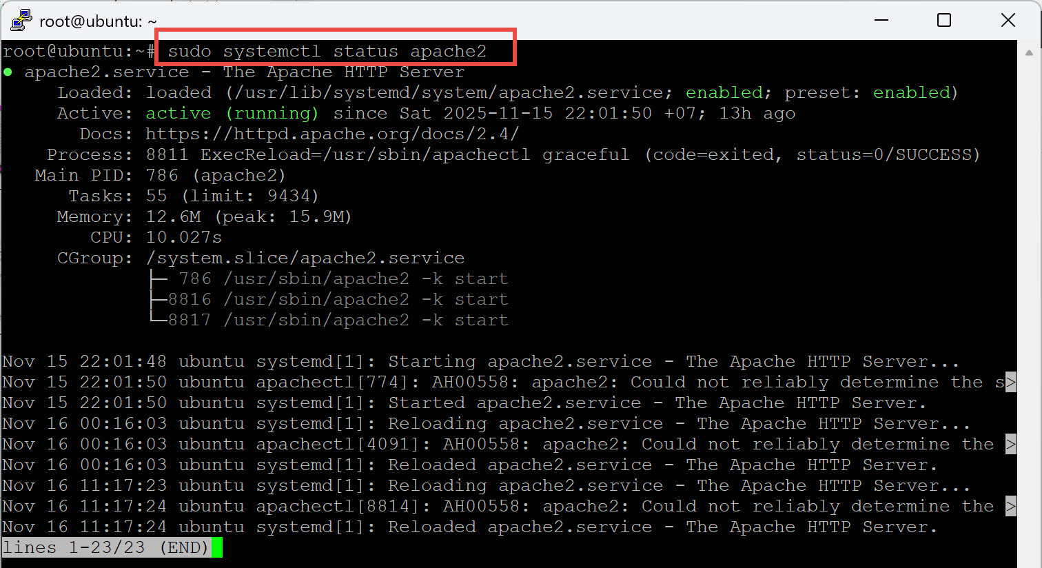 การติดตั้ง Web Server ด้วย Apache บน Ubuntu Server 24.04 – SYSADMIN ...
