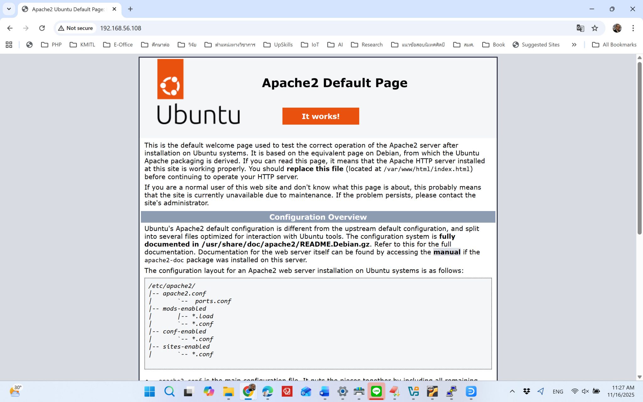 การติดตั้ง Web Server ด้วย Apache บน Ubuntu Server 24.04 – SYSADMIN ...