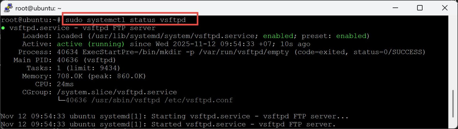 การติดตั้ง FTP Server ด้วย vsftpd บน Ubuntu Server 24.04 – SYSADMIN ...