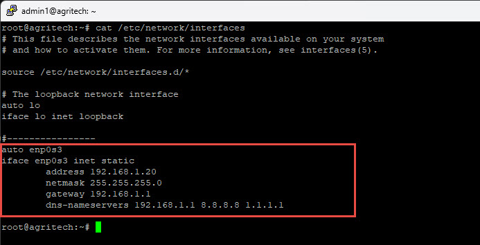 การ fix IP Address บน Debian Linux