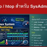คำสั่ง top / htop สำหรับ SysAdmin