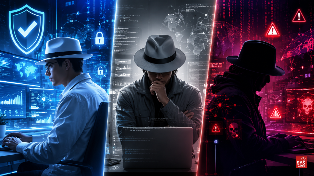ประเภทของ Hacker: White Hat, Black Hat และ Gray Hat ต่างกันอย่างไร